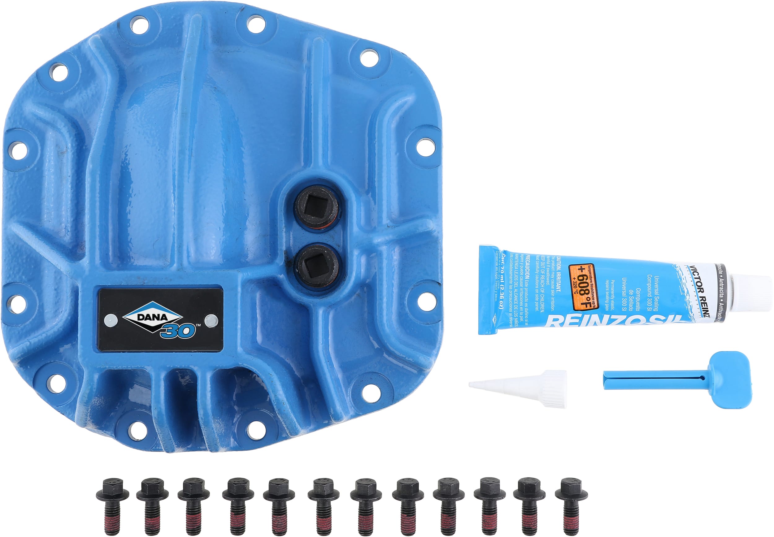 Spicer 10053465 Dana 30™ Diff Cover, Blue Nodular Iron - Fits 2018+ Jeep Wrangler JL - Dana 30 Axle - Front Axle