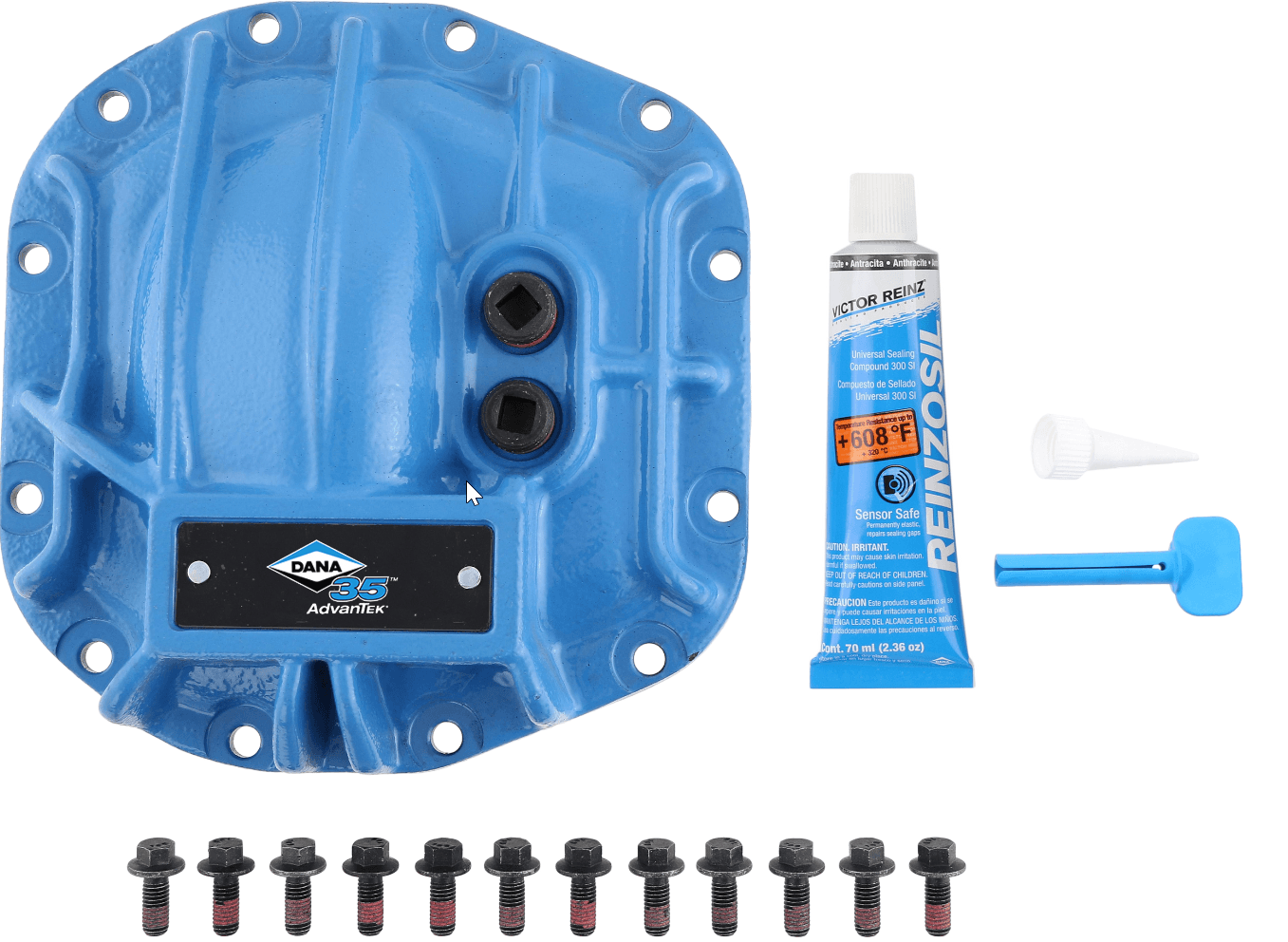 Spicer 10053467 Dana 35™ AdvanTEK® Diff Cover, Blue Nodular Iron - Fits 2018+ Jeep Wrangler JL, 2020+ Jeep Gladiator JT - Dana 35 AdvanTEK Axle - Rear Axle - NON-RETURNABLE