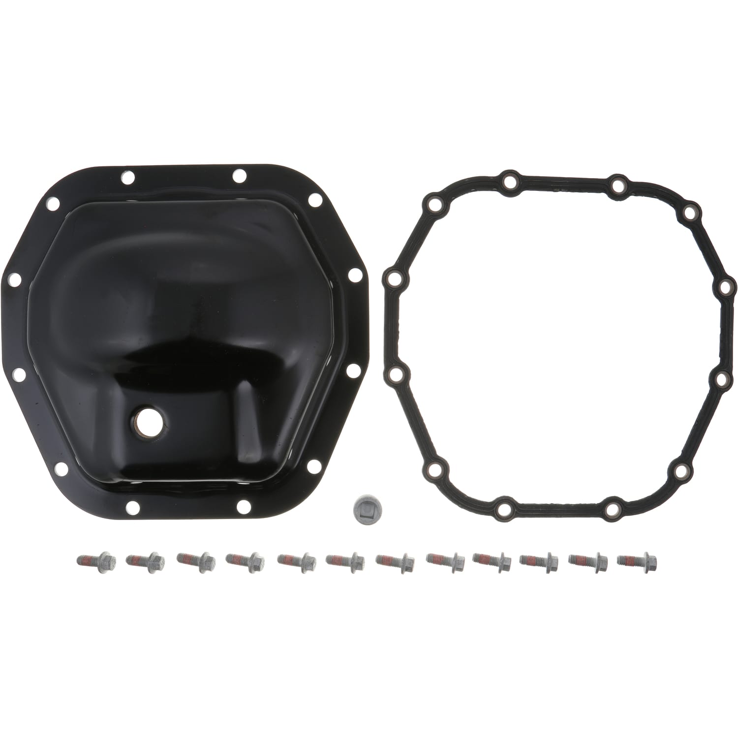 Spicer 10063376 Dana 35™ AdvanTEK® Diff Cover, Gray Stamped Steel - Fits 2018+ Jeep Wrangler JL (Rubicon; Unlimited Rubicon) - Dana 44 AdvanTEK Axle - Rear Axle - NON-RETURNABLE