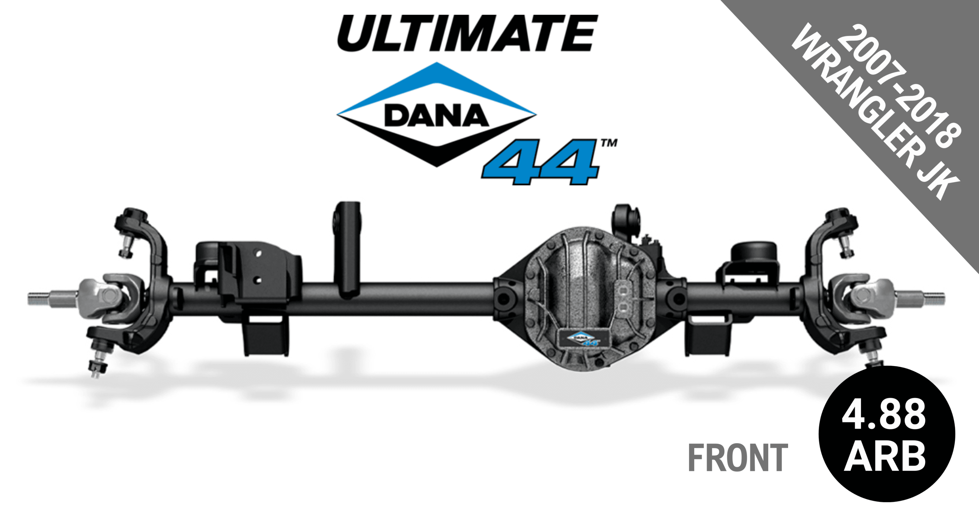 Ultimate Dana 44™ Crate Axle, Fits 2007-2018 Jeep Wrangler JK - Front Axle - 4.88 Gear Ratio, ARB Air Locking Differential - 10048823 - NON-RETURNABLE