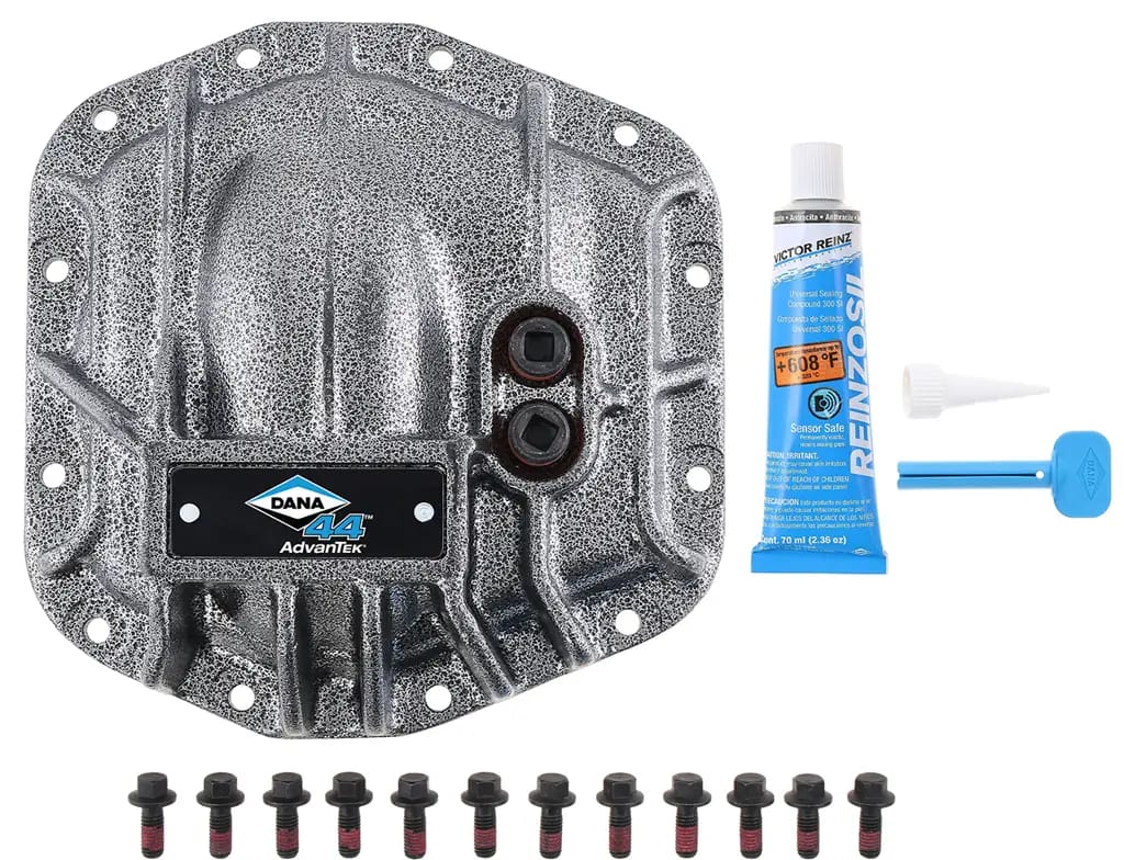 Spicer 10044799 Dana 44™ AdvanTEK® Diff Cover, Gray Nodular Iron - Fits 2018+ Jeep Wrangler JL, 2020+ Jeep Gladiator JT - Dana 44 AdvanTEK Axle - Front Axle