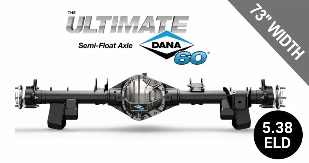 Ultimate Dana 60™ Semi-Float, Rear Axle, Fits 2021+ Ford Bronco - 5.38 Gear Ratio, Eaton ELocker®, 73 in. Width - NON-RETURNABLE