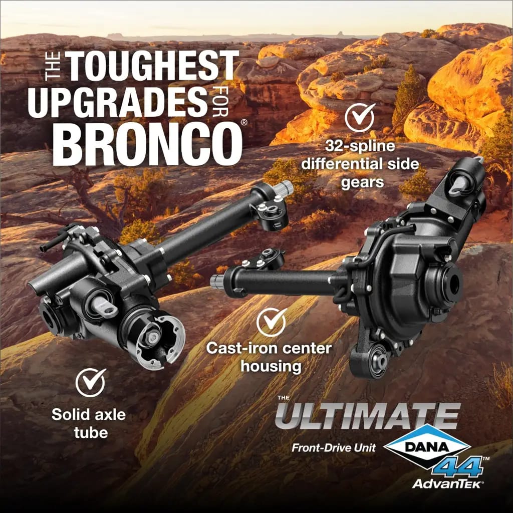 Ultimate Dana 44™ AdvanTEK® Front-Drive Unit (FDU), Fits 2021+ Ford Bronco - 4.88 Gear Ratio, Electronic Locking Differential - 32 Spline - NON-RETURNABLE thumbnail 2