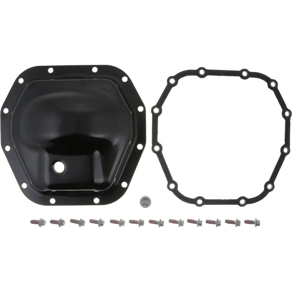 Spicer 10063376 Dana 35™ AdvanTEK® Diff Cover, Gray Stamped Steel  - Fits 2018+ Jeep Wrangler JL (Rubicon; Unlimited Rubicon) - Dana 44 AdvanTEK Axle - Rear Axle - NON-RETURNABLE