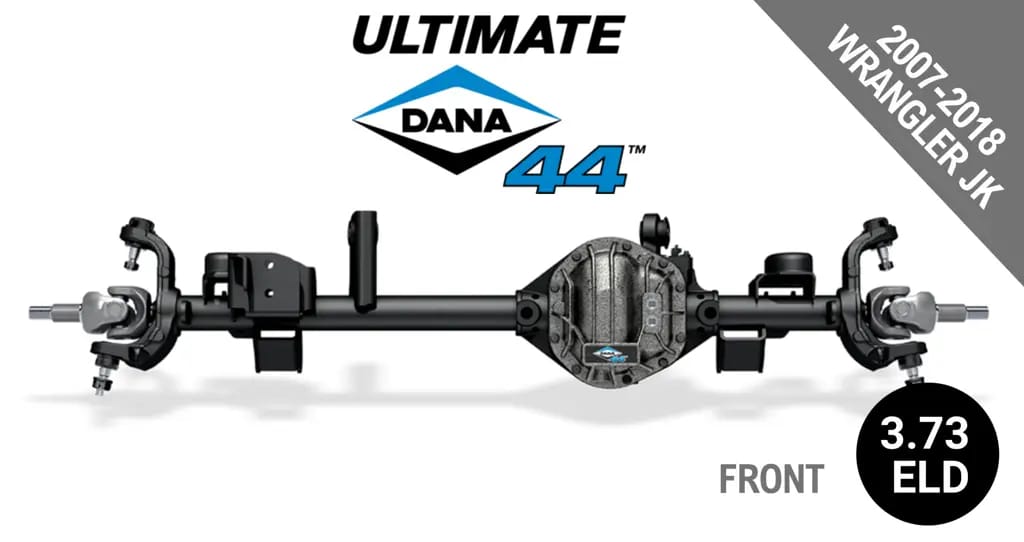 Ultimate Dana 44™ Crate Axle, Fits 2007-2018 Jeep Wrangler JK  -  Front Axle - 3.73  Gear Ratio, Electronic Locking Differential - 10010519 - NON-RETURNABLE