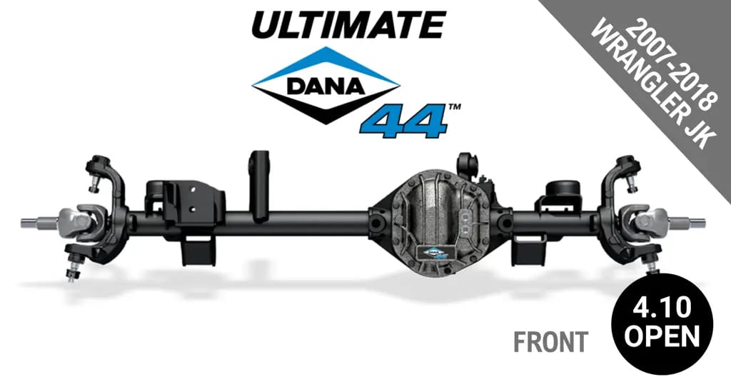 Ultimate Dana 44™ Crate Axle, Fits 2007-2018 Jeep Wrangler JK  -  Front Axle - 4.10  Gear Ratio, Open/Std Differential - 10032862 - NON-RETURNABLE