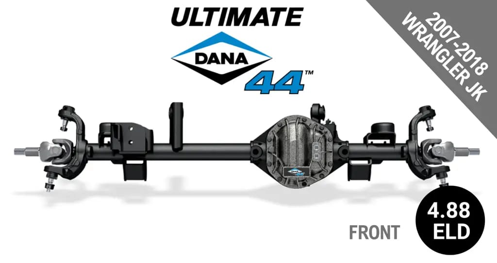 Ultimate Dana 44™ Crate Axle, Fits 2007-2018 Jeep Wrangler JK  -  Front Axle - 4.88  Gear Ratio, Electronic Locking Differential - 10010521 - NON-RETURNABLE