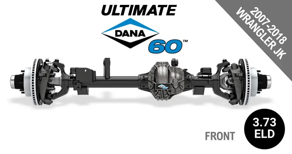 Ultimate Dana 60™ Crate Axle, Fits 2007-2018 Jeep Wrangler JK  -  Front Axle - 3.73  Gear Ratio, Eaton ELocker® - 10034267 - NON-RETURNABLE