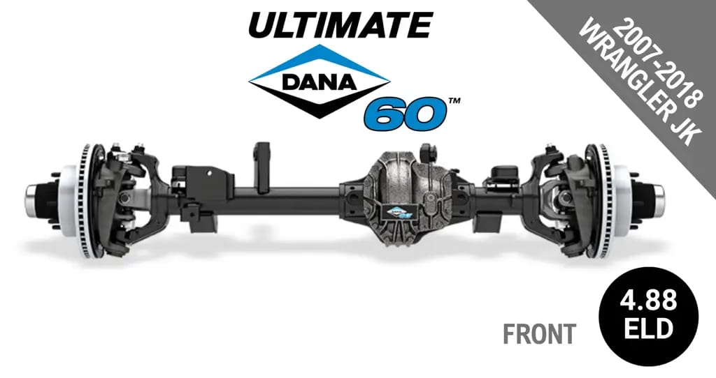 Ultimate Dana 60™ Crate Axle, Fits 2007-2018 Jeep Wrangler JK  -  Front Axle - 4.88  Gear Ratio, Eaton ELocker® - 10005778 - NON-RETURNABLE