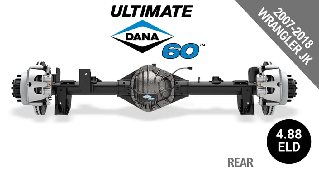 Ultimate Dana 60™ Crate Axle, Fits 2007-2018 Jeep Wrangler JK  -  Rear Axle -  4.88 Gear Ratio, Eaton ELocker® - 2023612-1 - NON-RETURNABLE