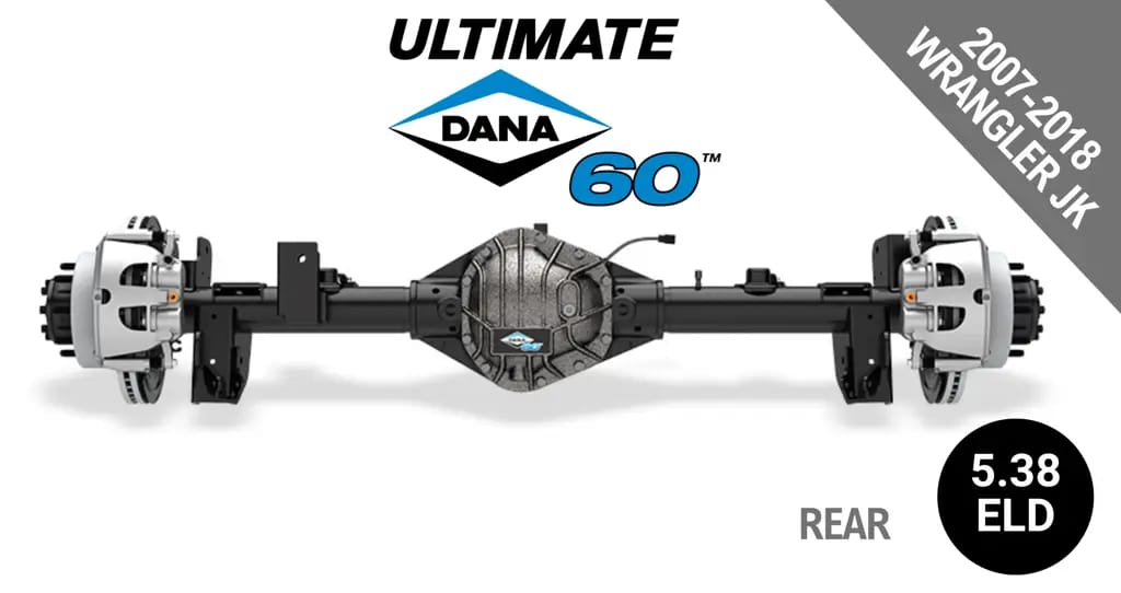 Ultimate Dana 60™ Crate Axle, Fits 2007-2018 Jeep Wrangler JK - Rear  Axle - 5.38  Gear Ratio, Eaton ELocker® - 10005942 - NON-RETURNABLE