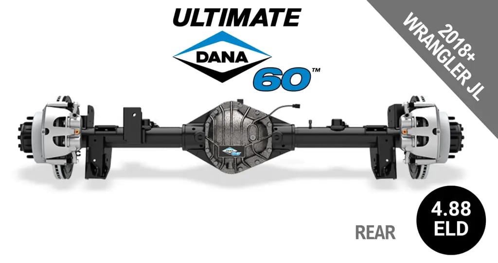 Ultimate Dana 60™ Crate Axle, Fits 2018+ Jeep Wrangler JL  -  Rear  Axle - 4.88  Gear Ratio, Eaton ELocker® - 10048764 - NON-RETURNABLE