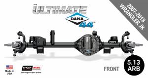 UD44 - Ultimate Dana 44™ Crate Axle, Fits 2007-2018 Jeep Wrangler JK  -  Front Axle - 5.13  Gear Ratio, ARB Air Locking Differential - 10048824