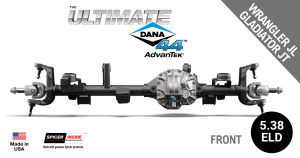 Crate Axle - Ultimate Dana 44™ AdvanTEK® Crate Axle, Fits 2018+ Wrangler JL, 2020+ Gladiator JT  -  Front Axle - 5.38  Gear Ratio, Electronic Locking Differential - 10047719