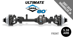 Crate Axle - Ultimate Dana 60™ Crate Axle, Fits 2007-2018 Jeep Wrangler JK  -  Front Axle -  5.38 Gear Ratio, ARB Air Locking Differential - 10033061