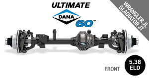 Spicer - Ultimate Dana 60™ Crate Axle, Fits 2018+ Jeep Wrangler JL, 2020+ Jeep Gladiator JT  - Front Axle -  5.38 Gear Ratio, Eaton ELocker® - 10056030