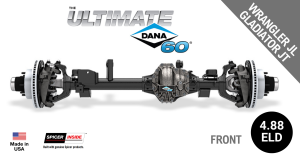 Spicer - Ultimate Dana 60™ Crate Axle, Fits 2018+ Jeep Wrangler JL, 2020+ Jeep Gladiator JT  - Front Axle -  4.88 Gear Ratio, Eaton ELocker® - 10056032