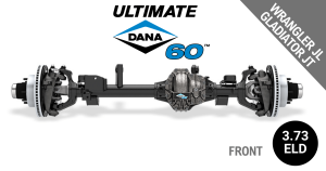 Spicer - Ultimate Dana 60™ Crate Axle, Fits 2018+ Wrangler JL, 2020+ Gladiator JT  -  Front Axle -  3.73 Gear Ratio, Eaton ELocker® - 10056042