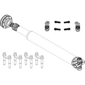 Spicer - Spicer 10335066 Driveshaft Assembly Kit, Fits 2021+ Ford Bronco, AWD, 2 Door (Short Wheel Base) with Ultimate Dana 60 Rear Axle