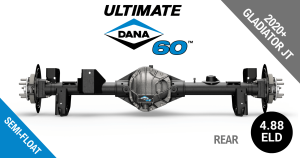 Spicer - Ultimate Dana 60™ Semi-Float, Fits 2020-2023 Jeep Gladiator JT - Rear Axle - 4.88 Gear Ratio, Eaton ELocker®, 69 in. Width - Crate Axle