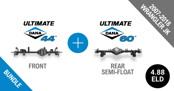 Jeep JK 4.88 Gear Ratio Bundle: Ultimate Dana 44™ Front EDL (10010521) + Semi-Float Ultimate Dana 60™ Rear EDL (SF-L60JK488E-69)