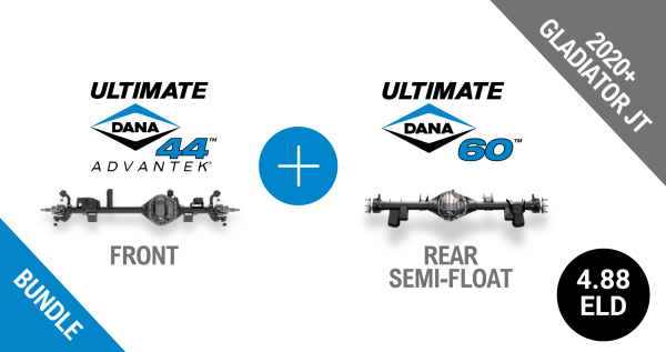 Jeep Gladiator JT 4.88 Gear Ratio Bundle: Ultimate Dana 44™ AdvanTEK® Front ELD (10047717) + Semi-Float Ultimate Dana 60™ Rear ELD (SF-L60JT488E-69)