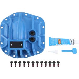 Axles and Components - Differential Covers - Spicer - Blue Nodular Iron Differential Cover Kit, Fits Wrangler JL - Dana 30 Axle - 10053465