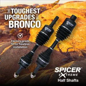 Spicer - Spicer 10292027 Extreme™ Half Shaft Set, Fits 2021+ Ford Bronco - Dana M210 - Front Axle, 32 Spline   - Image 2