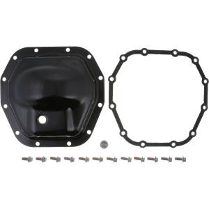 Spicer 10063376 Dana 35™ AdvanTEK® Diff Cover, Gray Stamped Steel  - Fits 2018+ Jeep Wrangler JL (Rubicon; Unlimited Rubicon) - Dana 44 AdvanTEK Axle - Rear Axle