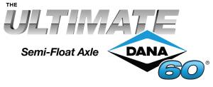 Ultimate Dana 60™ Semi-Float, Fits Bracketless, Universal - Rear Axle - 4.10 Gear Ratio, Eaton ELocker®, 69 in. Width - Crate Axle