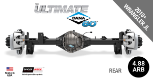 Ultimate Dana 60™ Crate Axle, Fits 2018+ Jeep Wrangler JL -  Rear Axle - 4.88  Gear Ratio, ARB Air Locking Differential - 10088916