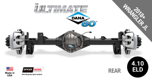 Ultimate Dana 60™ Crate Axle, Fits 2018+ Jeep Wrangler  JL  -  Rear  Axle -  4.10 Gear Ratio, Eaton ELocker® - 10048758