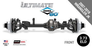 Ultimate Dana 60™ Crate Axle, Fits 2007-2018 Jeep Wrangler JK  -  Front Axle - 3.73  Gear Ratio, Eaton ELocker® - 10034267