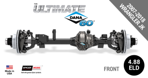 Ultimate Dana 60™ Crate Axle, Fits 2007-2018 Jeep Wrangler JK  -  Front Axle - 4.88  Gear Ratio, Eaton ELocker® - 10005778