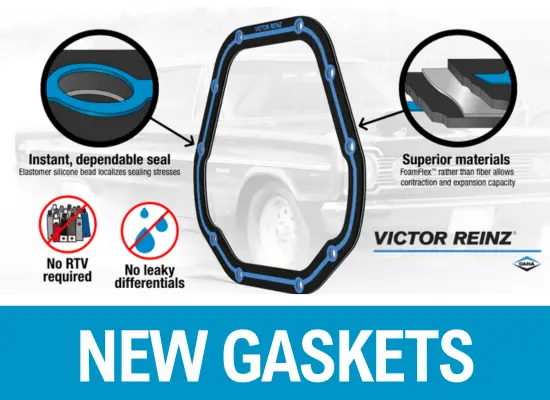 Victor-Lock performance diff cover gaskets, available for 12 axle models